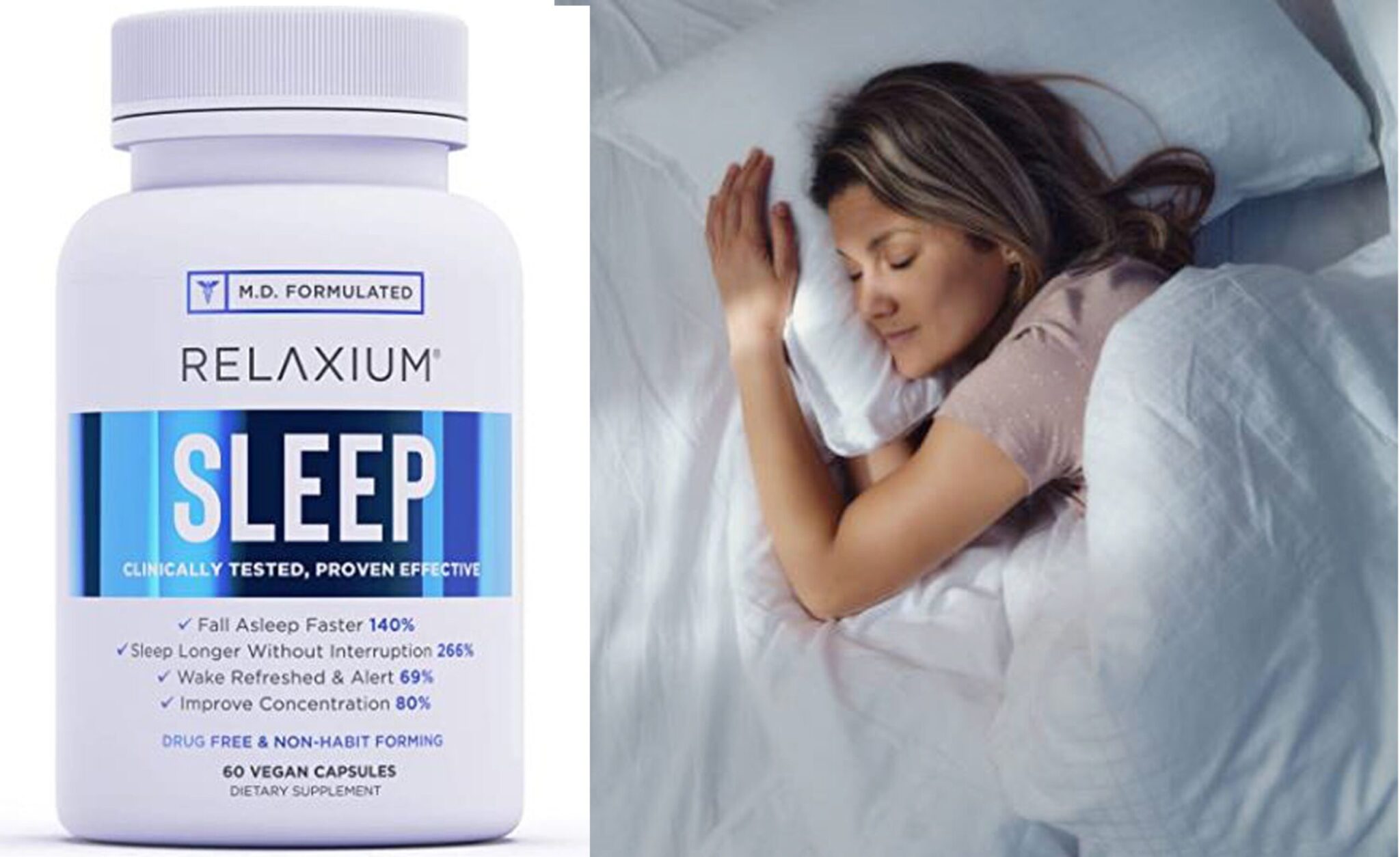 Relaxium Sleep - A Natural Sleep Aid Supplement for Better Sleep and Relaxation!